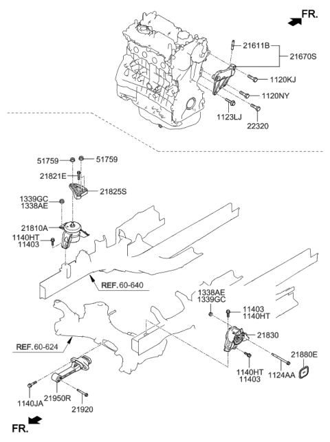 2020 Kia Sorento  Bolt Diagram for 1012412456K