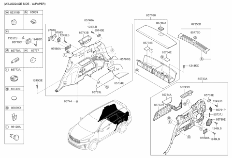 2020 Kia Sorento  Cover-Striker Diagram for 85775C6000