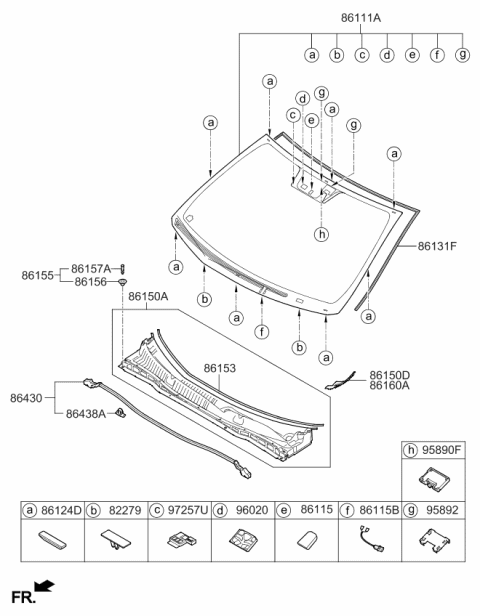 2014 Kia Cadenza  COUPLER-Lane Departure Warning System Diagram for 958923R550