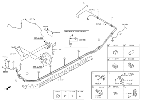 2015 Kia Cadenza  Rivet Diagram for 311253K150
