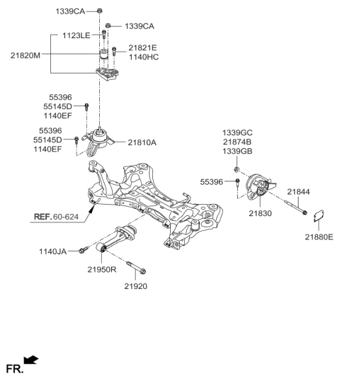 2013 Kia Cadenza  Bolt-Sems Diagram for 218213S000