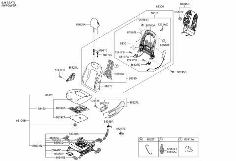 2023 Kia Sportage  RECL IMS MOTOR ASSY Diagram for 886D3N9000