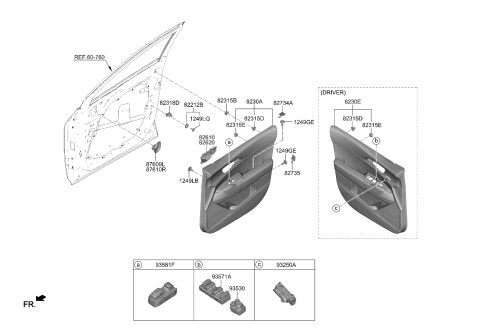 2023 Kia Sportage  UNIT ASSY-POWER WIND Diagram for 93581P1020