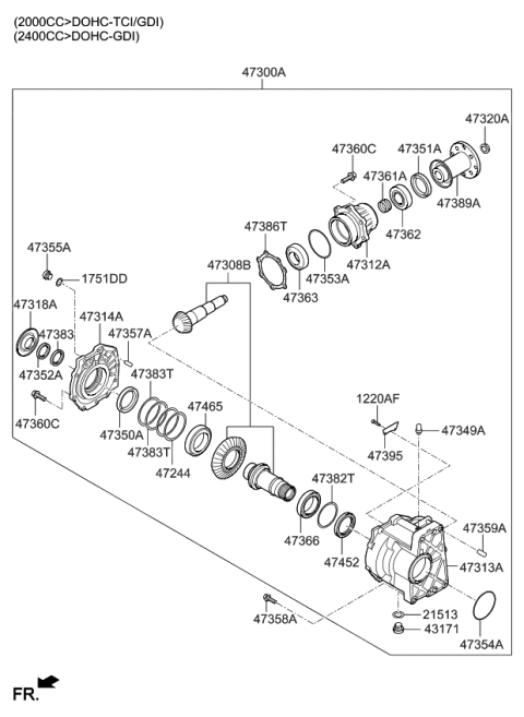 2016 Kia Sorento  O-Ring Diagram for 473653B800