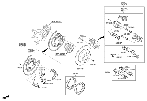 2015 Kia Sorento  Lever-Operating Diagram for 582572W600