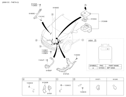 2018 Kia Sorento  Protector-Wiring Diagram for 919711D200