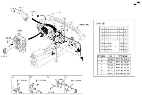 2017 Kia Sorento Protector-Main WIRIN Diagram for 91971C5030