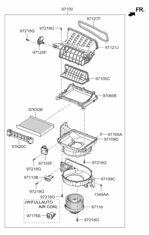 2018 Kia Sorento Door Assembly-Intake Diagram for 971221U000