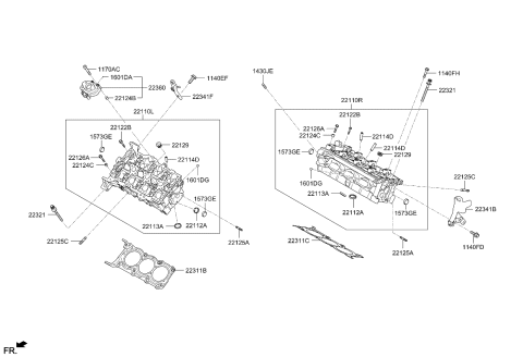2015 Kia Sorento  Bolt Diagram for 223623L100