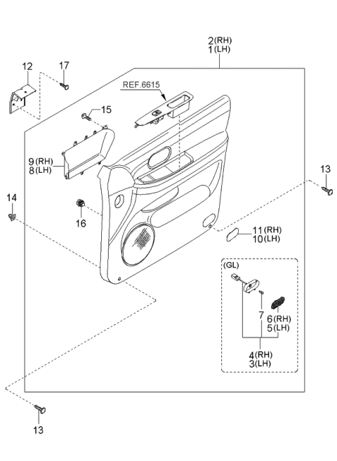 2003 Kia Sedona Screw-Tapping Diagram for K9YA650402