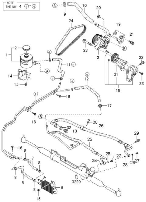 2005 Kia Sedona  Screw Diagram for 0K52Y32540