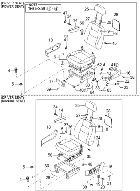 2002 Kia Sedona  Screw-Tapping Diagram for K997650410