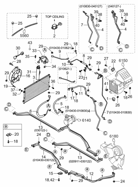 2004 Kia Sedona  Bolt Diagram for 0K30C61J14Z