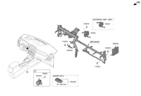 2022 Kia Seltos  Unit Assembly-IBU Diagram for 95400Q5CY0