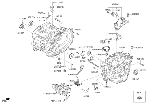 2022 Kia Seltos  Bracket-Wiring MTG Diagram for 91931F2080