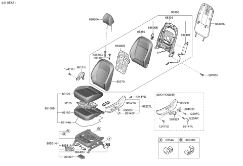2024 Kia Seltos  COVER-FR CUSH ANTI N Diagram for 88145Q5100
