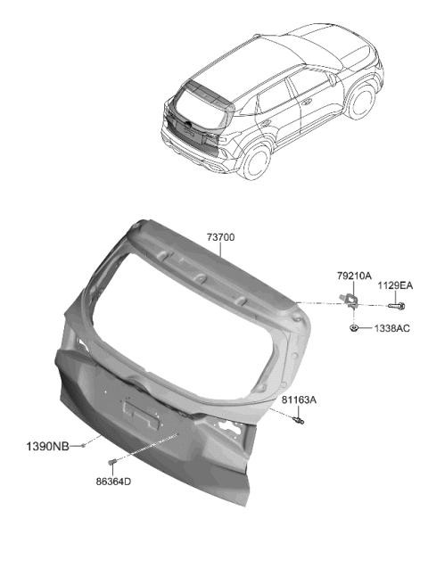 2023 Kia Seltos  Bolt Diagram for 1142406161