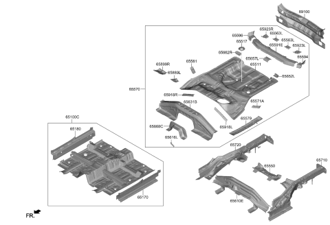 2022 Kia Seltos  BRKT-Fuel Tank UPR M Diagram for 65899Q5000