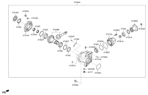 2021 Kia Seltos  Seal-Oil Diagram for 473463D100