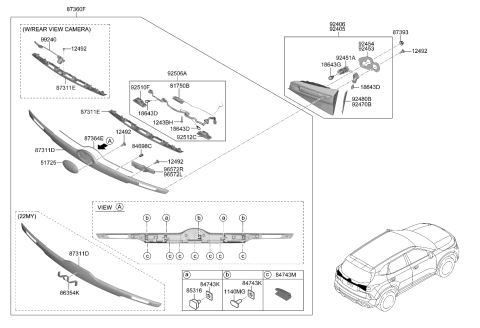 2024 Kia Seltos  Pad-ANTINOISE NO3 Diagram for 87323Q5000