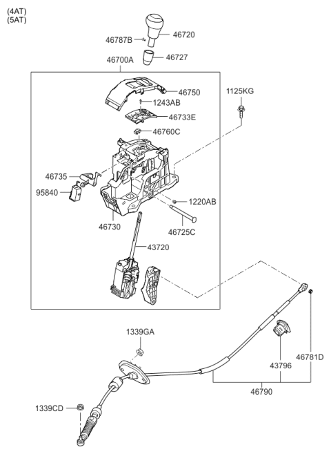 2010 Kia Forte  Skirt Diagram for 467271M000