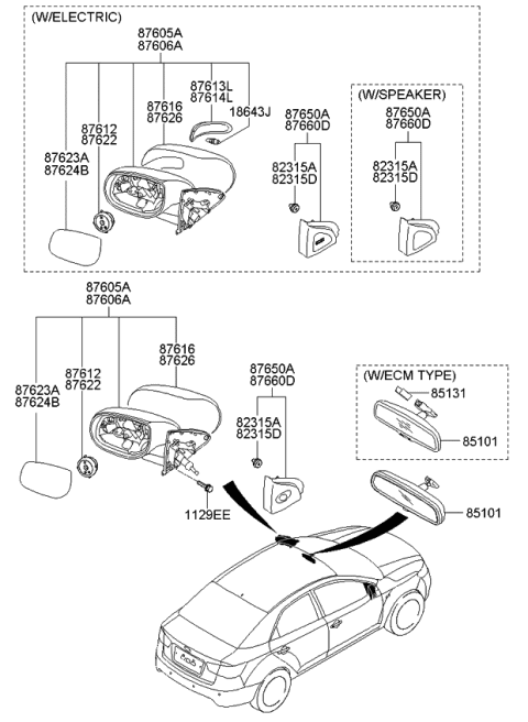 2011 Kia Forte Koup Bulb Diagram for 1864305008N