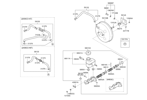 2009 Kia Forte  Nut Diagram for 1311110001