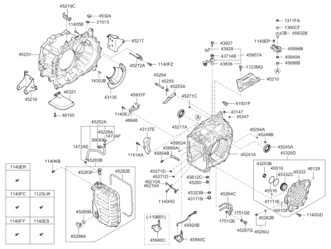 2010 Kia Forte Koup Bolt-Washer Assembly Diagram for 1123412286P
