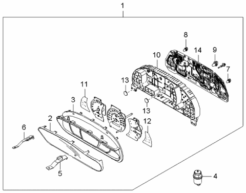 2004 Kia Sorento Speed Sensor Diagram for 964204A600