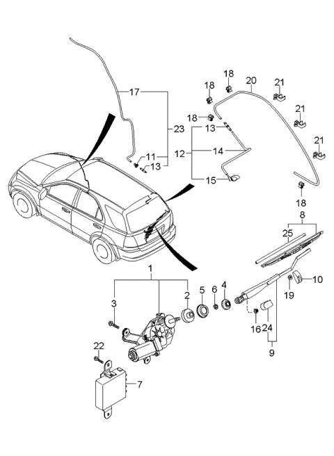 2003 Kia Sorento  Clip Diagram for 0K9D067519