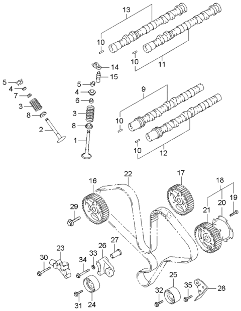 2004 Kia Sorento  Bolt Diagram for 1196110253