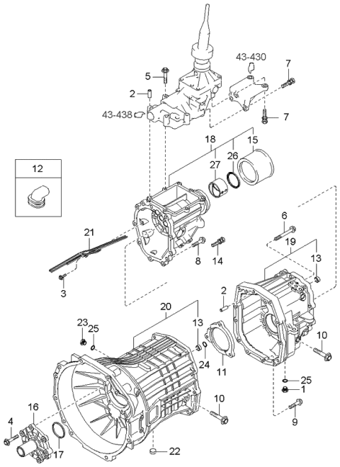 2003 Kia Sorento  Bolt Diagram for 1140308503
