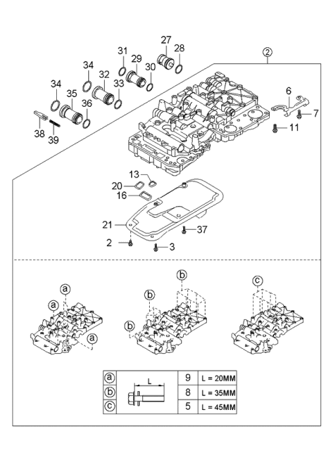 2004 Kia Sorento  Bolt-Flange Diagram for 4570633700