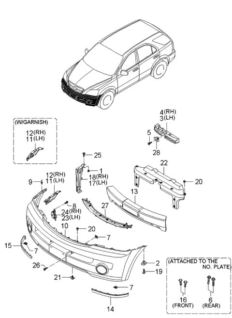 2004 Kia Sorento Bolt-Flange Diagram for 1140706146B