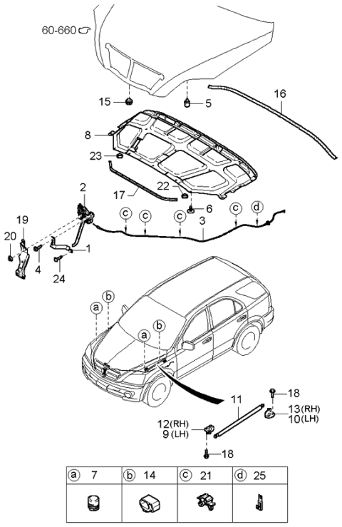 2003 Kia Sorento  Nut Diagram for 1338706007B