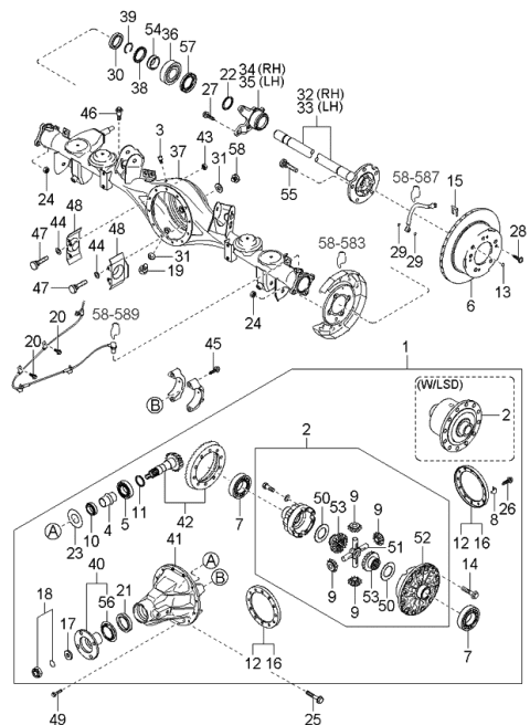 2004 Kia Sorento  Plug-Brake Disk Diagram for 0H26626252A
