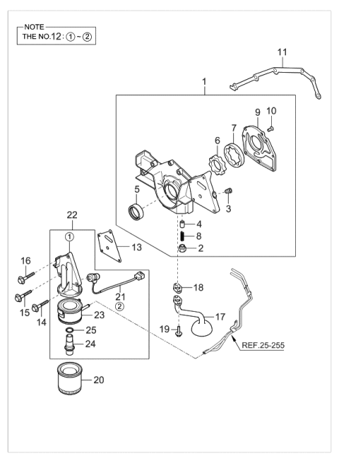 2004 Kia Sorento  Switch Assembly-Oil Pressure Diagram for 9476039800