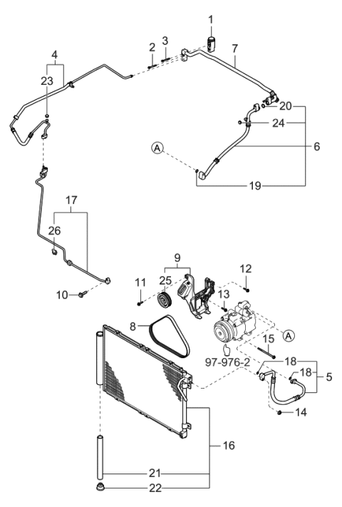 2005 Kia Sorento  Bolt Diagram for 1196410353