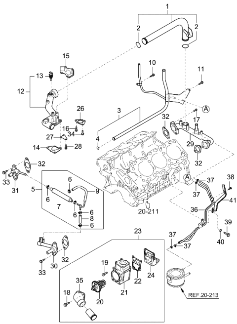 2004 Kia Sorento Bolt Diagram for 1129306163