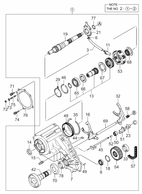 2004 Kia Sorento Bolt Diagram for 1140410503