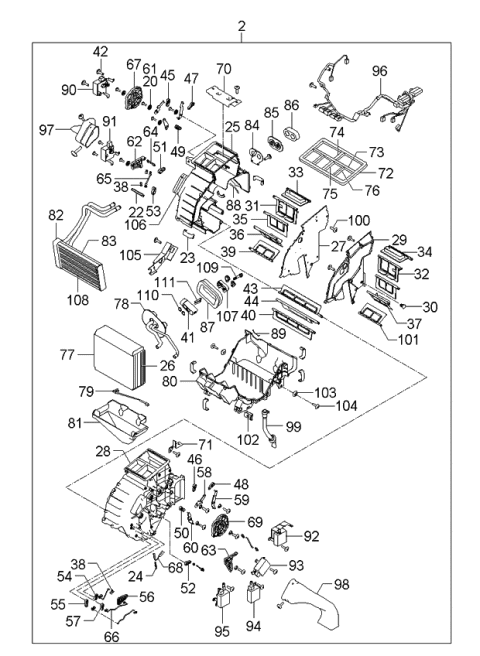 2006 Kia Amanti  Clip Diagram for 9712833000