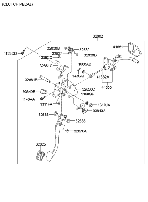 2010 Kia Sorento  Bolt-Flange Diagram for 1140006101