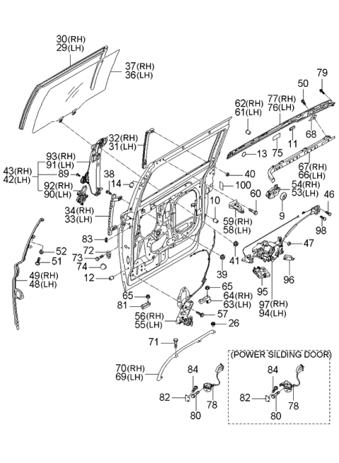 2006 Kia Sedona  Control Module Assembly-Power Diagram for 954504D101