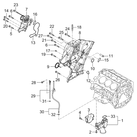 2006 Kia Sedona  Pump Assembly-Oil Diagram for 213103C200