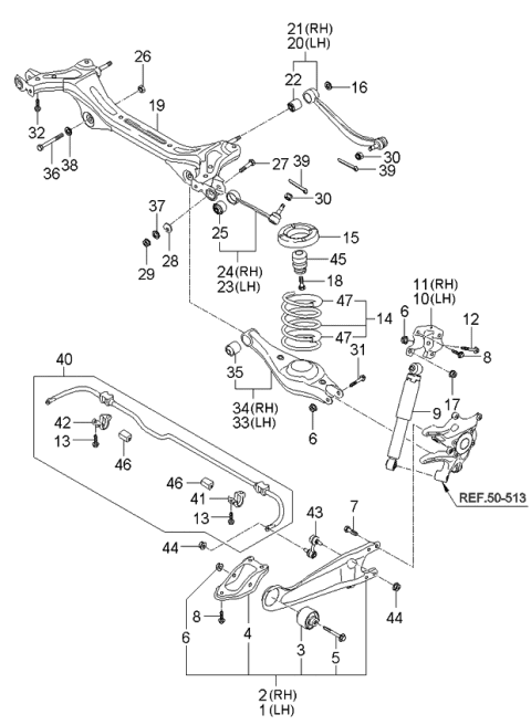 2006 Kia Sedona  Bolt-Flange Diagram for 1140412336K