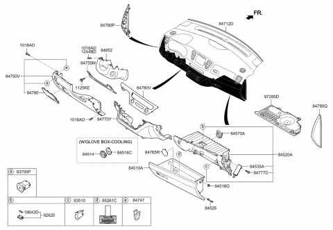 2018 Kia Sedona Screw-Tapping Diagram for 1244105147B