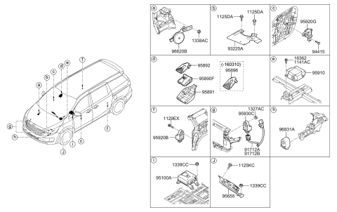 2015 Kia Sedona  Bolt Diagram for 1129306251