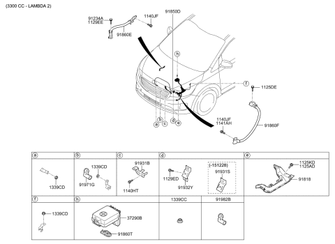 2017 Kia Sedona  Cap-Battery(+) Diagram for 91971A9210