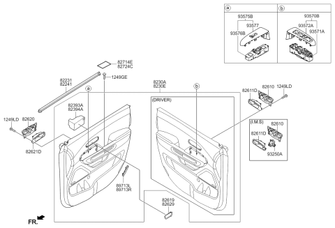 2015 Kia Sedona Panel Assembly-Front Door Diagram for 82305A9000BFP