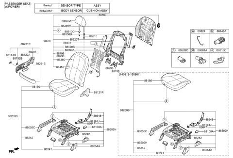 2015 Kia Sedona  Pac K Diagram for 88490D4000DAA